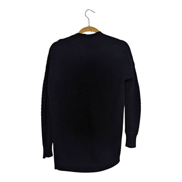 Ted Baker Cashmere Wool Open Knit Cardigan Sweater Womens XSmall Chunky Black - Picture 3 of 6
